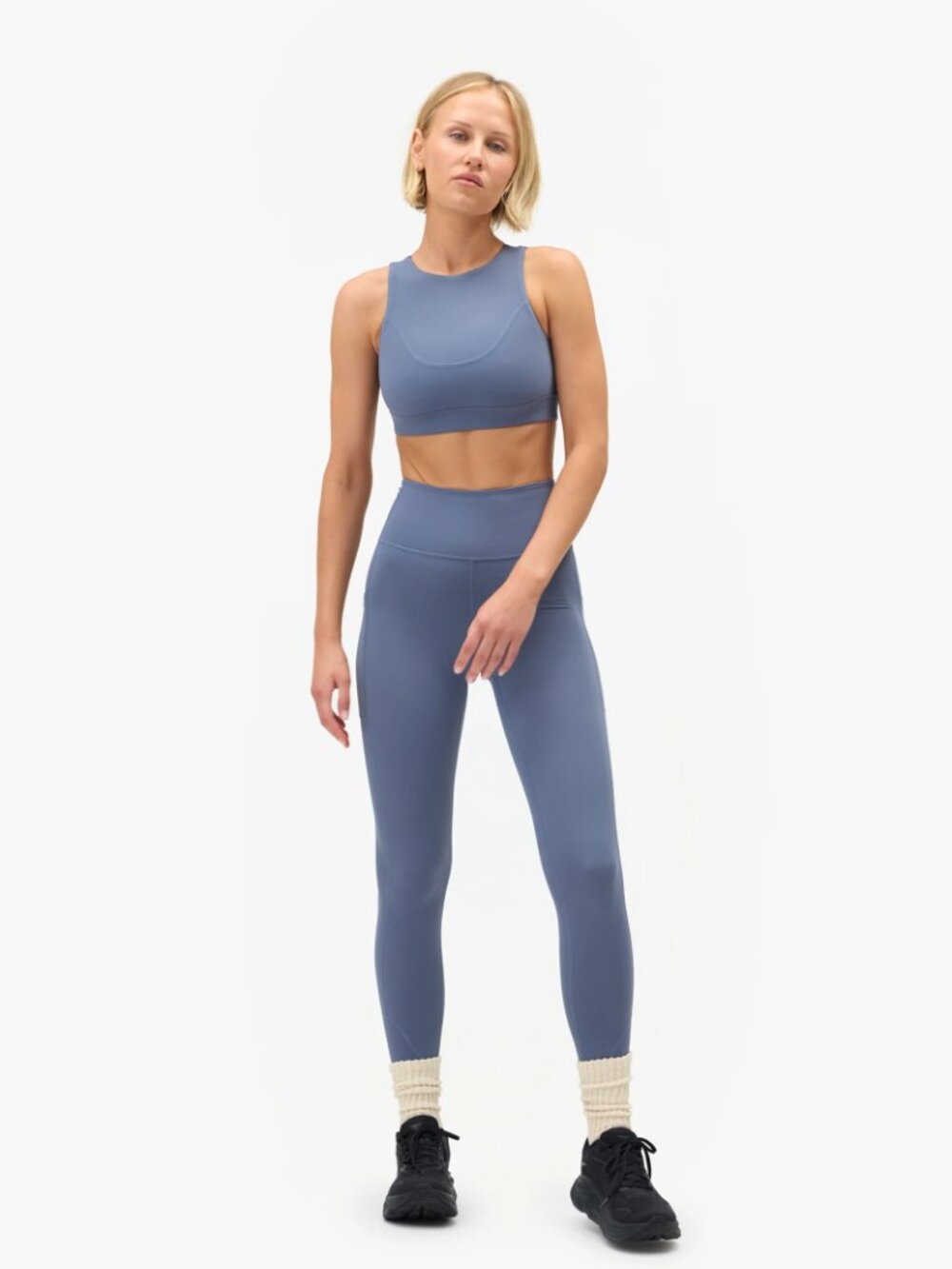 Halfdays Kara Bra Shadow Grey Size Medium NWT Racerback Sports Bra